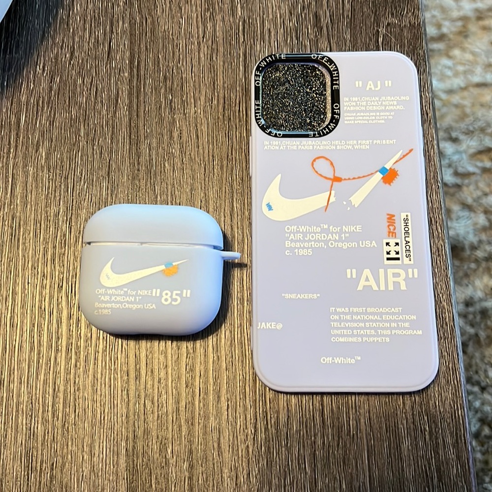 Off - white for Nike phone case and air pods